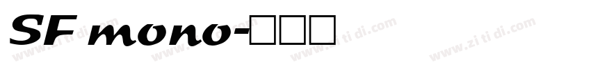 SF mono字体转换